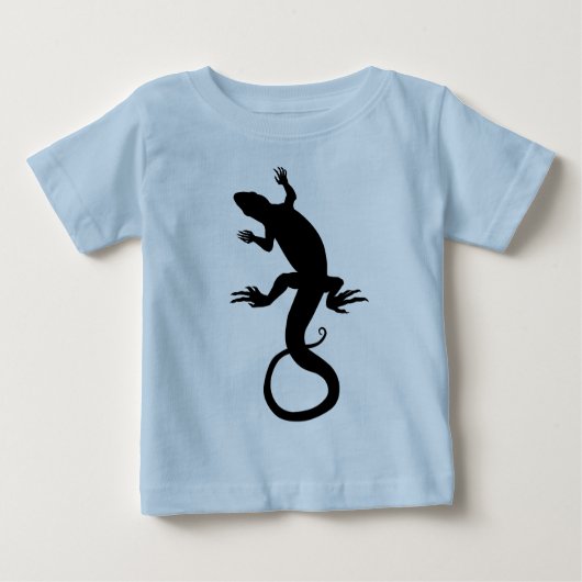 Lizard Art Baby T - Shirt Cool Reptile Säugling Sh (Vorderseite)