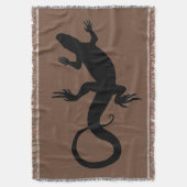 Lizard Art Blankets Reptile Lizard Throw Blanket Decke (Vorderseite Vertikal)