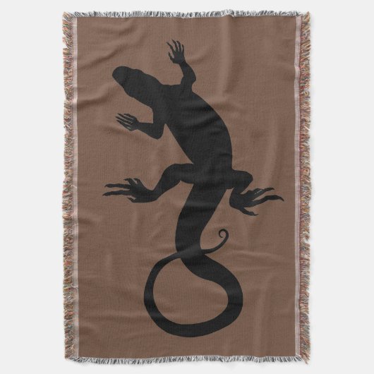 Lizard Art Blankets Reptile Lizard Throw Blanket Decke (Vorderseite Vertikal)