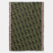 Lizard Art Blankets Reptile Lizard Throw Blanket Decke (Vorderseite Vertikal)