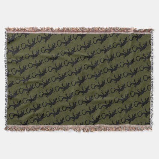 Lizard Art Blankets Reptile Lizard Throw Blanket Decke (Vorderseite)