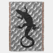 Lizard Art Blankets Reptile Lizard Throw Blanket Decke (Vorderseite Vertikal)