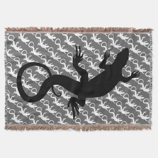 Lizard Art Blankets Reptile Lizard Throw Blanket Decke (Vorderseite)