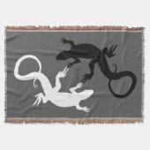 Lizard Art Blankets Reptile Lizard Throw Blanket Decke (Vorderseite)