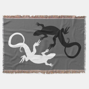 Lizard Art Blankets Reptile Lizard Throw Blanket Decke