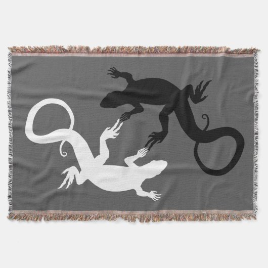 Lizard Art Blankets Reptile Lizard Throw Blanket Decke (Vorderseite)