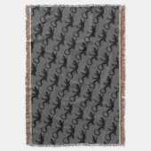 Lizard Art Blankets Reptile Lizard Throw Blanket Decke (Vorderseite Vertikal)