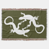 Lizard Art Blankets Reptile Lizard Throw Blanket Decke (Vorderseite)