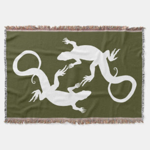 Lizard Art Blankets Reptile Lizard Throw Blanket Decke