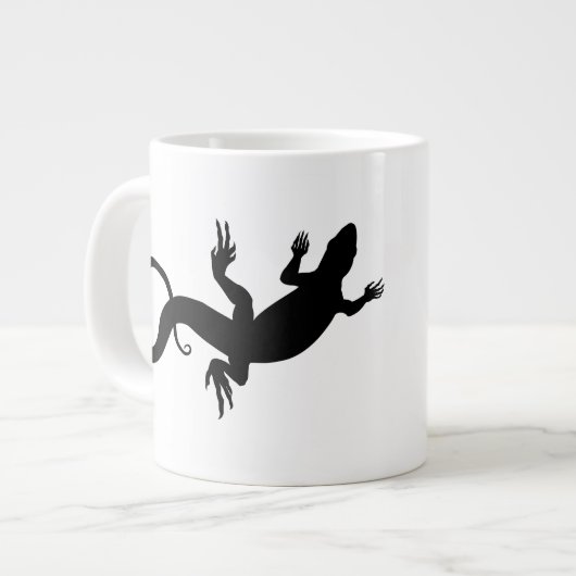 Lizard Art Coffee Cup Cool Reptile Lizard Tasse (Vorderseite Links)