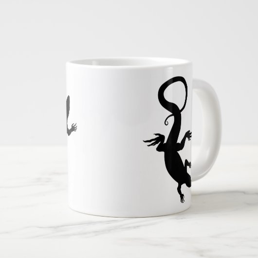 Lizard Art Coffee Cup Cool Reptile Lizard Tasse (Vorderseite Rechts)