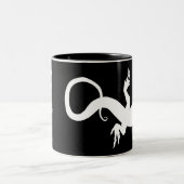 Lizard Art Coffee Cup Cool Reptile Lizard Tasse (Mittel)