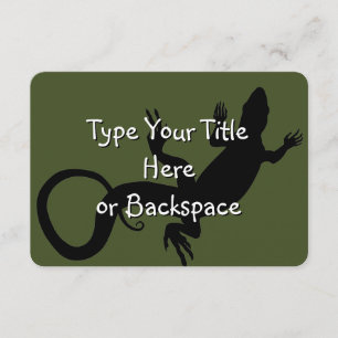 Lizard Art Einladungen Personalisiert Reptile UAWG
