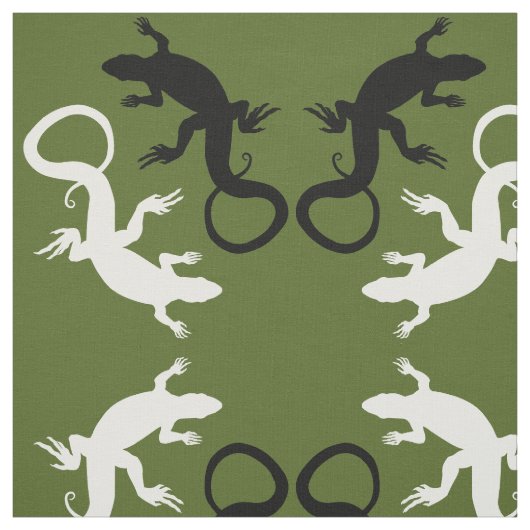 Lizard Art Fabric Reptile Lizard Musterstoffe Stoff (Muster)