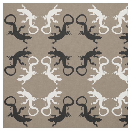 Lizard Art Fabric Reptile Lizard Musterstoffe Stoff (Muster)