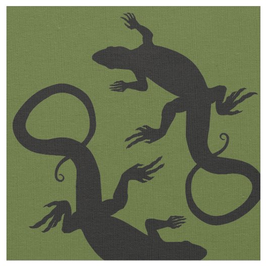 Lizard Art Fabric Reptile Lizard Musterstoffe Stoff (Nahaufnahme)