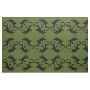 Lizard Art Fabric Reptile Lizard Musterstoffe Stoff