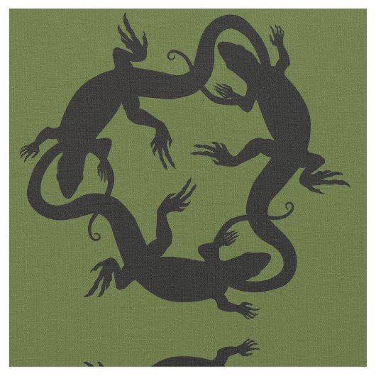 Lizard Art Fabric Reptile Lizard Pattern Fabrics Stoff (Nahaufnahme)