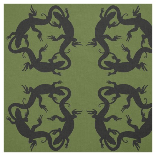 Lizard Art Fabric Reptile Lizard Pattern Fabrics Stoff (Muster)