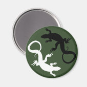 Lizard Art Fridge Magnet Reptile Magnets & GIfts (Vorderseite/Rückseite)