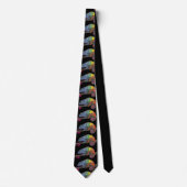 LIZARD ART FUNNY MEN'S Neck Tie Krawatte (Vorderseite)