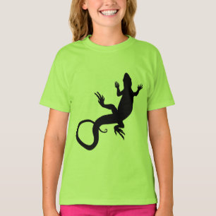 Lizard Art Girl's Jersey Reptile Baseball Jersey T-Shirt