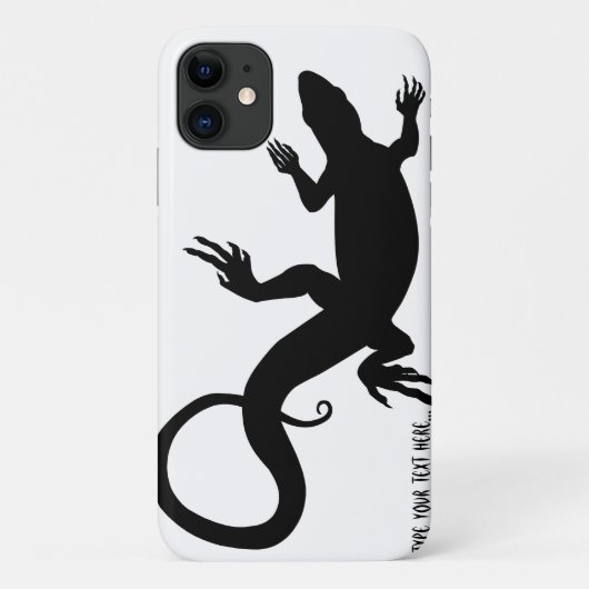 Lizard Art iPhone Case Personalisiert Reptile Case (Rückseite)
