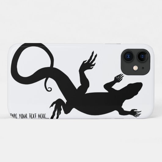 Lizard Art iPhone Case Personalisiert Reptile Case (Rückseite (Horizontal))