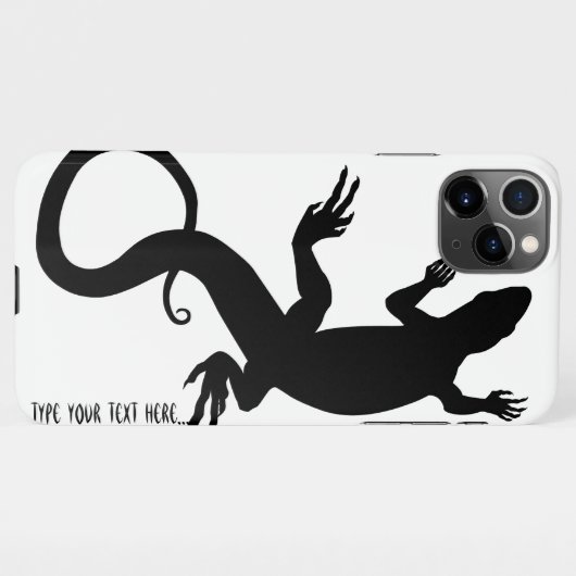 Lizard Art iPhone Fälle Personalisiert Reptile Hül iPhone Hülle (Rückseite (Horizontal))