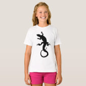 Lizard Art Kid's T - Shirt Reptile Shirts Girl's T (Vorne ganz)