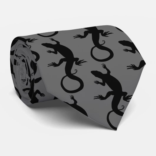 Lizard Art Krawatte Cool Reptile Gifts & Lizard Ap (Gerollt)