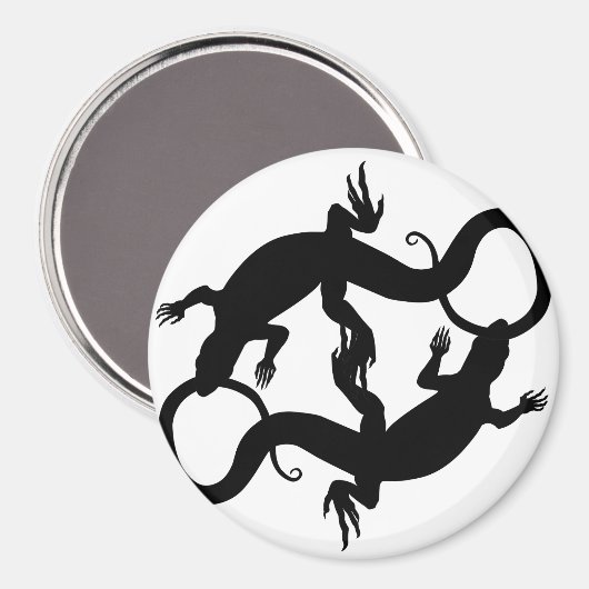 Lizard Art Kühlschrankmagnet Reptile Gifts & Magne (Vorderseite/Rückseite)