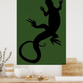 Lizard Art Poster Reptile Art druckt Poster groß (Küche)