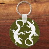 Lizard Art Schlüsselanhänger Cool Retro Reptile Ar (Vorderseite)