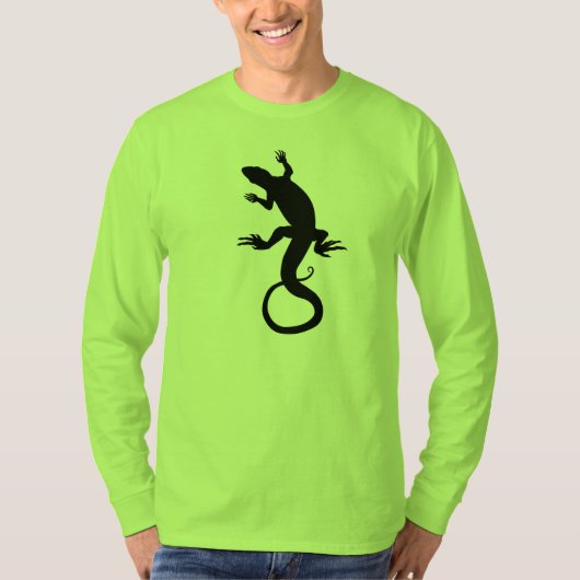 Lizard Art Shirts Langschläfenbefruchtete T - Shir (Vorderseite)