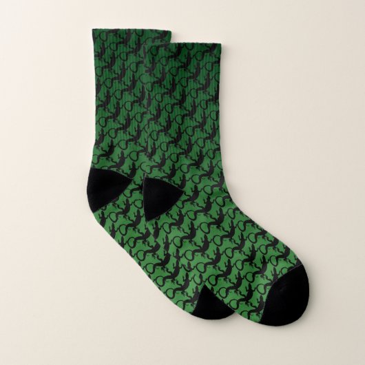 Lizard Art Socks Cool Reptile Socks Customize Socken (Paar)