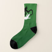 Lizard Art Socks Yin Yang Reptile Socken Custom (Links - Außen)