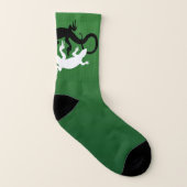 Lizard Art Socks Yin Yang Reptile Socken Custom (Rechts - Außen)