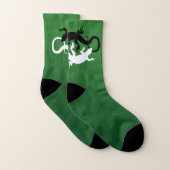 Lizard Art Socks Yin Yang Reptile Socken Custom (Paar)