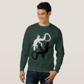 Lizard Art Sweatshirt Reptile Shirts Lizard Gesche (Vorne ganz)