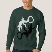 Lizard Art Sweatshirt Reptile Shirts Lizard Gesche (Vorderseite)