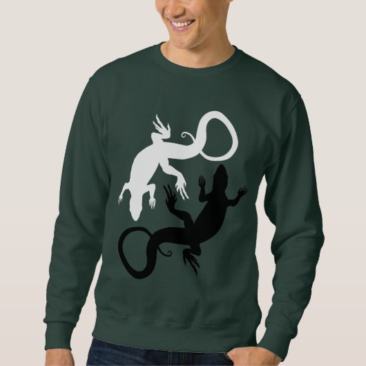 Lizard Art Sweatshirt Reptile Shirts Lizard Gesche (Vorderseite)