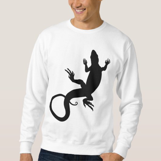 Lizard Art Sweatshirt Reptile Shirts Lizard Gesche (Vorderseite)