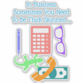 Lizard at Work Aufkleber (Vorderseite)