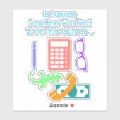 Lizard at Work Aufkleber (Blatt)