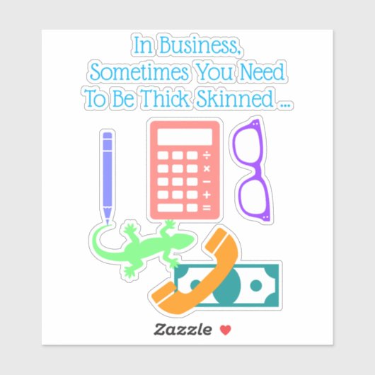 Lizard at Work Aufkleber (Blatt)