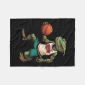 Lizard Basketball Fleecedecke (Vorderseite (Horizontal))