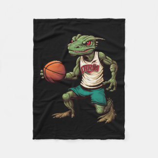 Lizard Basketball Fleecedecke