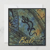 Lizard Batik Einladung (Vorderseite)