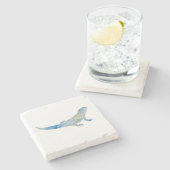 Lizard Beach Marble Stone Untersetzer (Seitenansicht)
